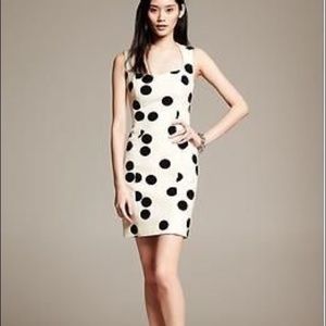 Banana Republic Polka Dot Wiggle Dress